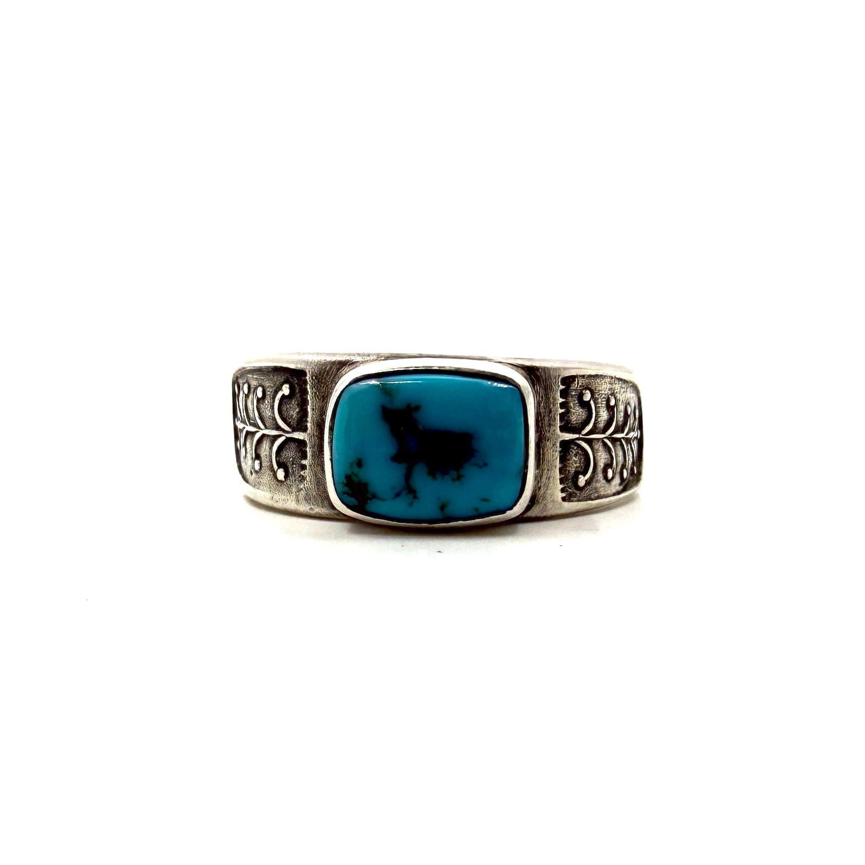 Single Stone Stacker Ring with Lone Mountain
