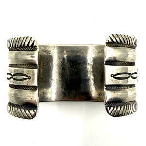 Heavy Coin Silver Ingot Bracelet - Jesse Robbins Jewelry