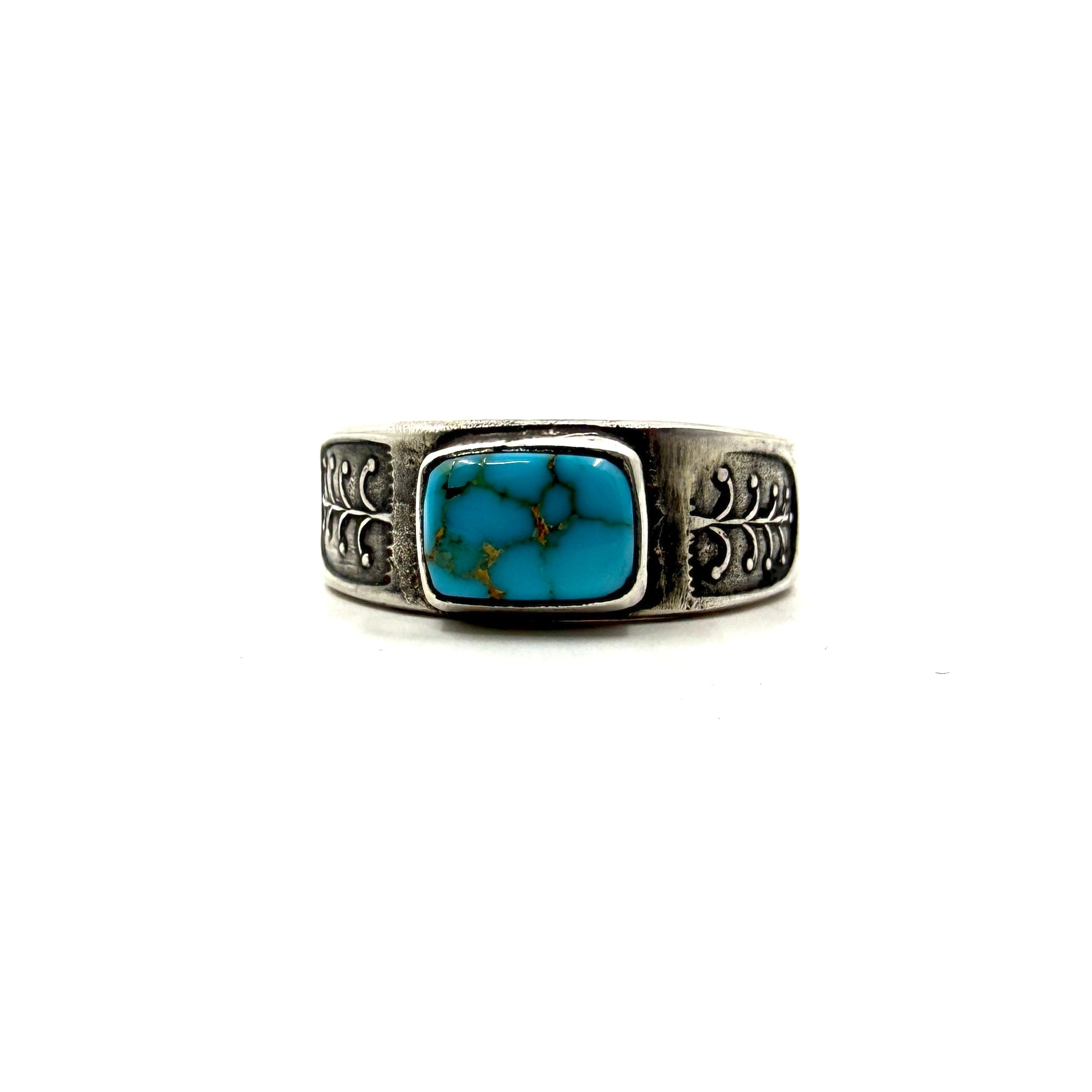 Single Stone Stacker Ring with Lone Mountain