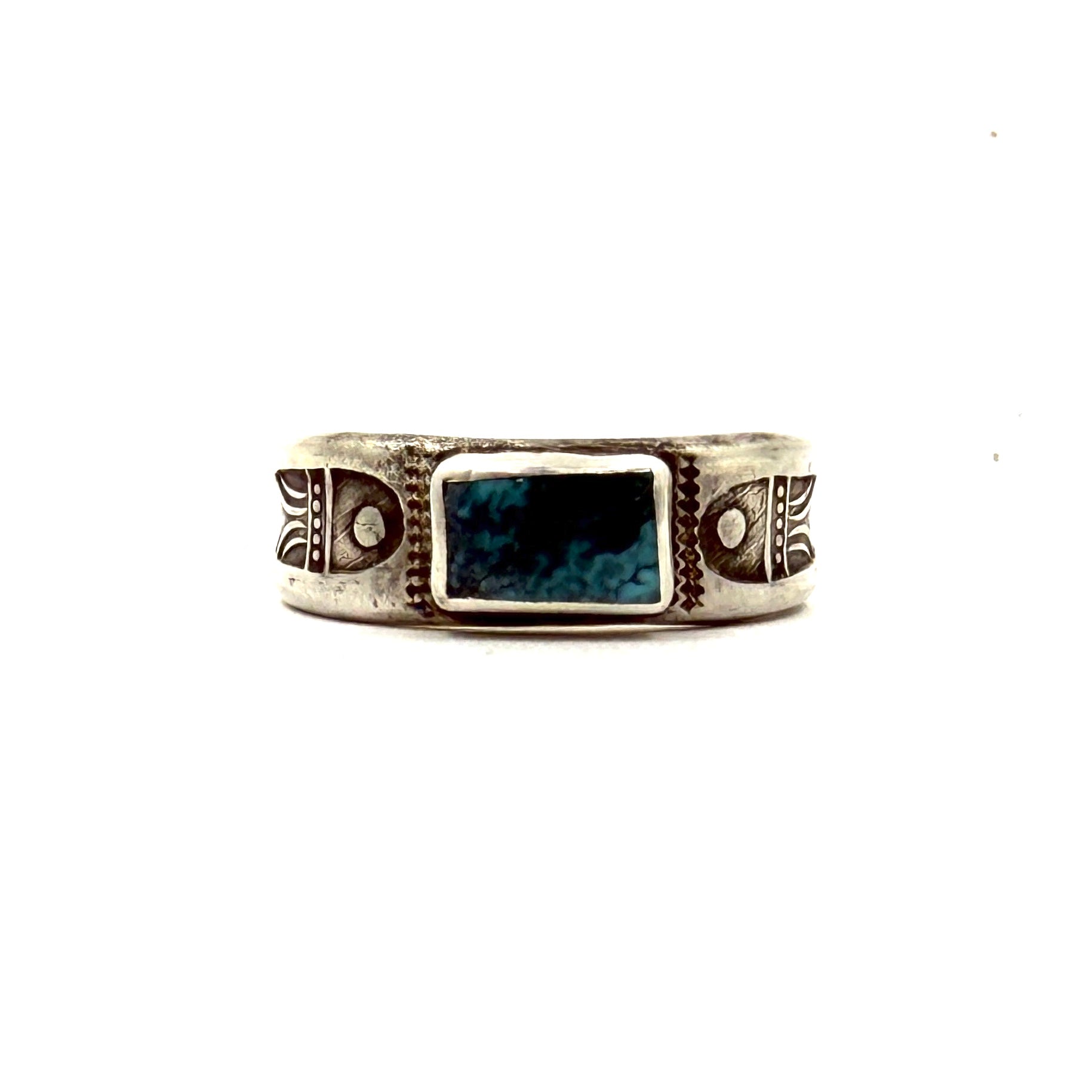 Single Stone Stacker Ring with Cheyenne Turquoise