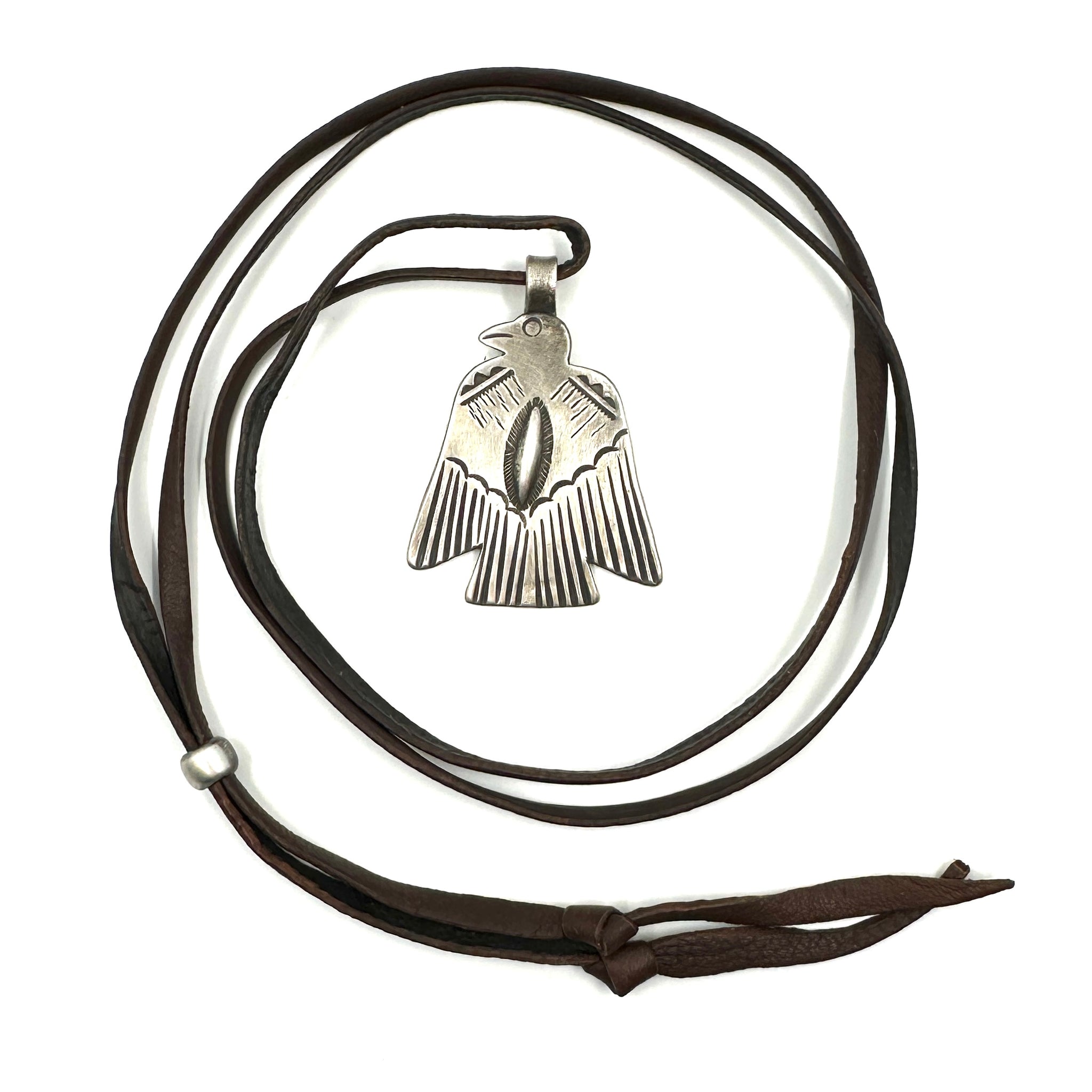 Thunderbird Pendant Coin Silver