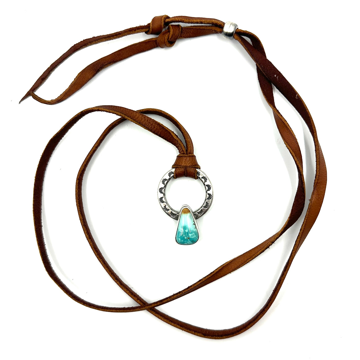 Traveler Pendant with Cheyenne Turquoise