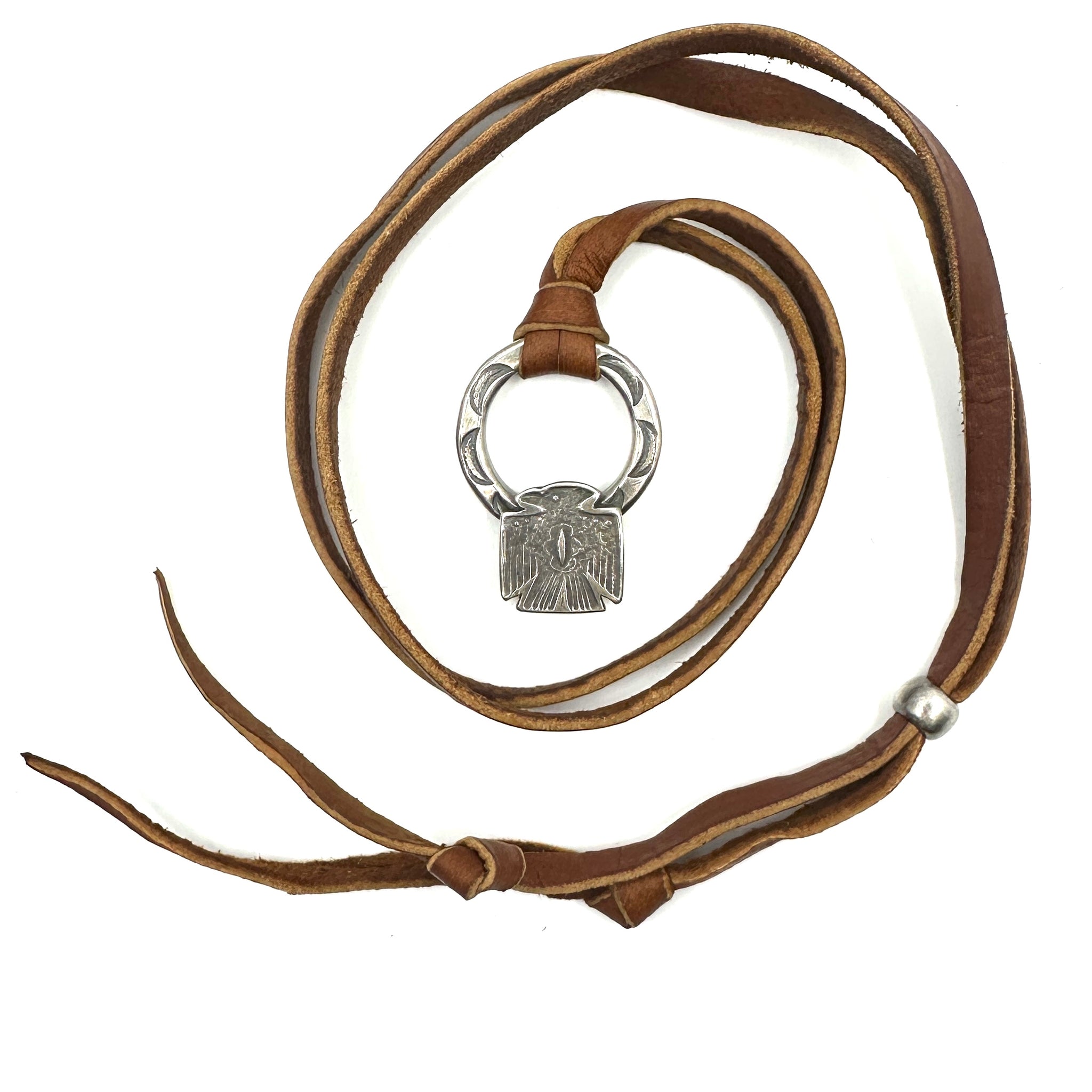 Traveler Pendant - Silver Thunderbird Plaque